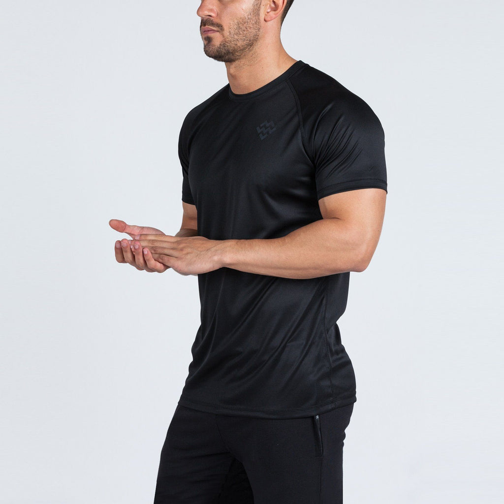 Strike T-Shirt (Black/Black) - Machine Fitness